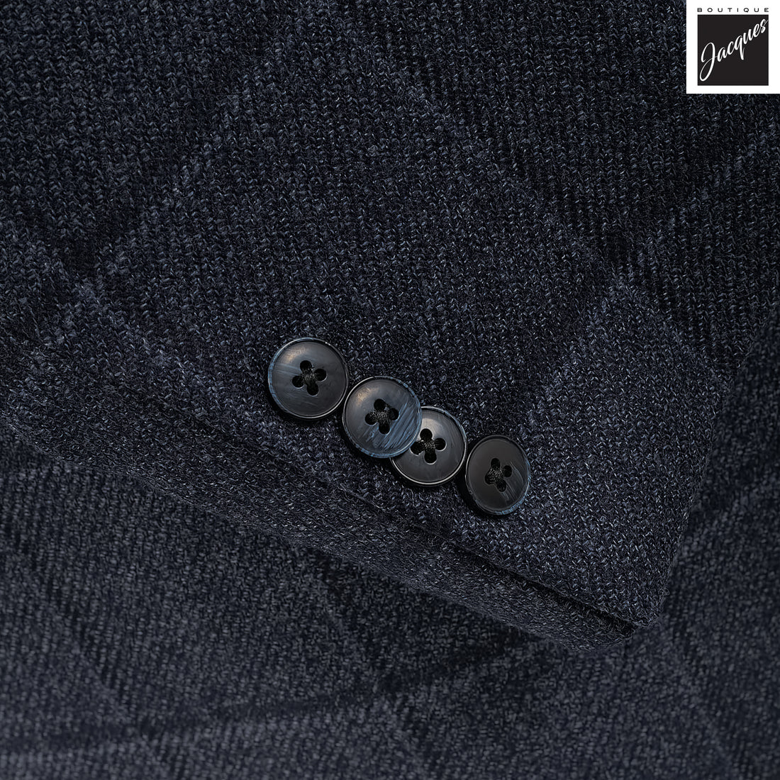 Blue Windowpane Wool-Silk Dream Tweed Contemporary Fit Sport Jacket - Luigi Bianchi