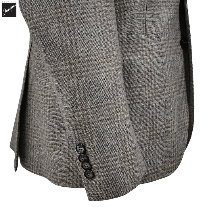 Gray Check Wool Unconstructed Contemporary Sport Jacket - L.B.M. 1911