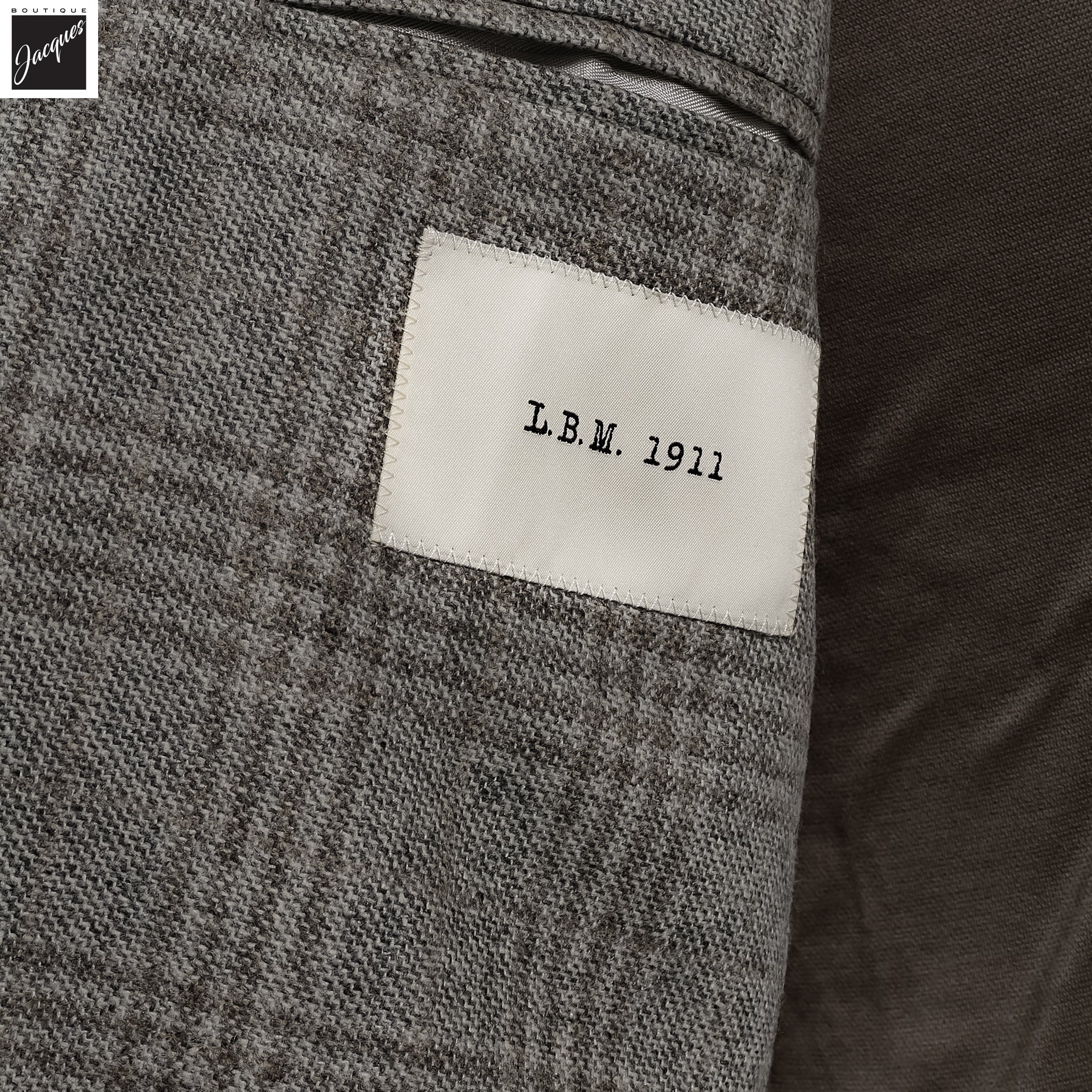 Gray Check Wool Unconstructed Contemporary Sport Jacket - L.B.M. 1911