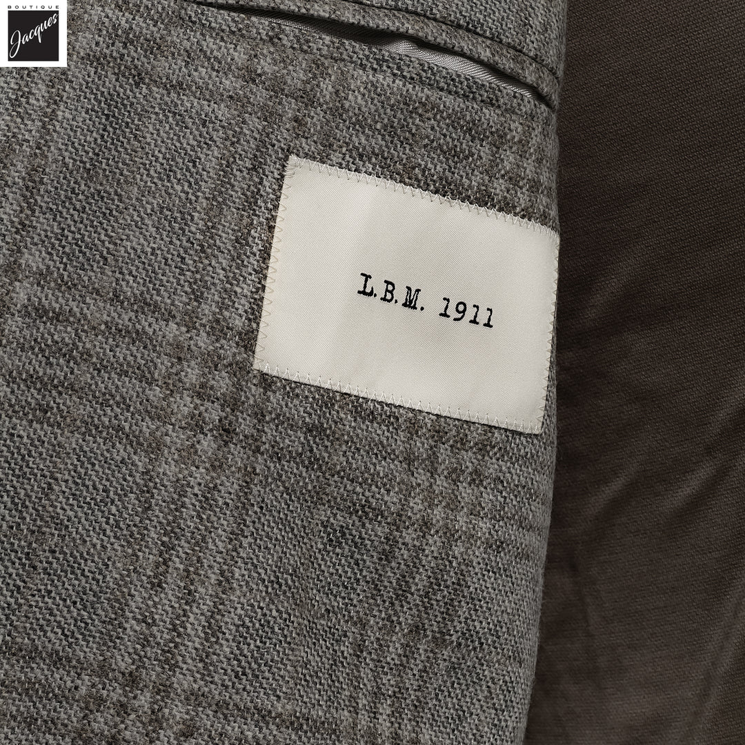 Gray Check Wool Unconstructed Contemporary Sport Jacket - L.B.M. 1911