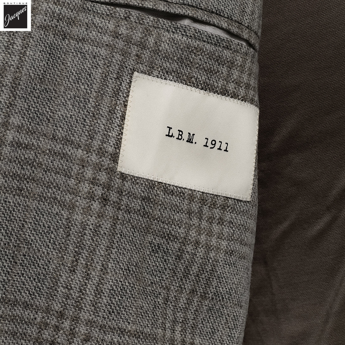 Gray Check Wool Unconstructed Contemporary Sport Jacket - L.B.M. 1911