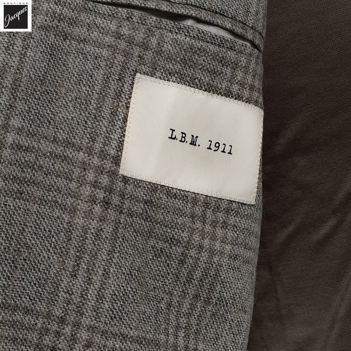 Gray Check Wool Unconstructed Contemporary Sport Jacket - L.B.M. 1911