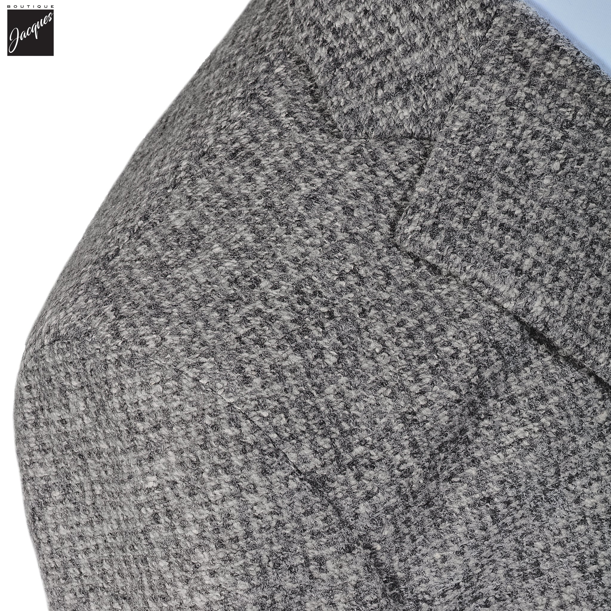 Gray Mélange Wool Jersey Unconstructed Contemporary Sport Jacket - L.B.M. 1911