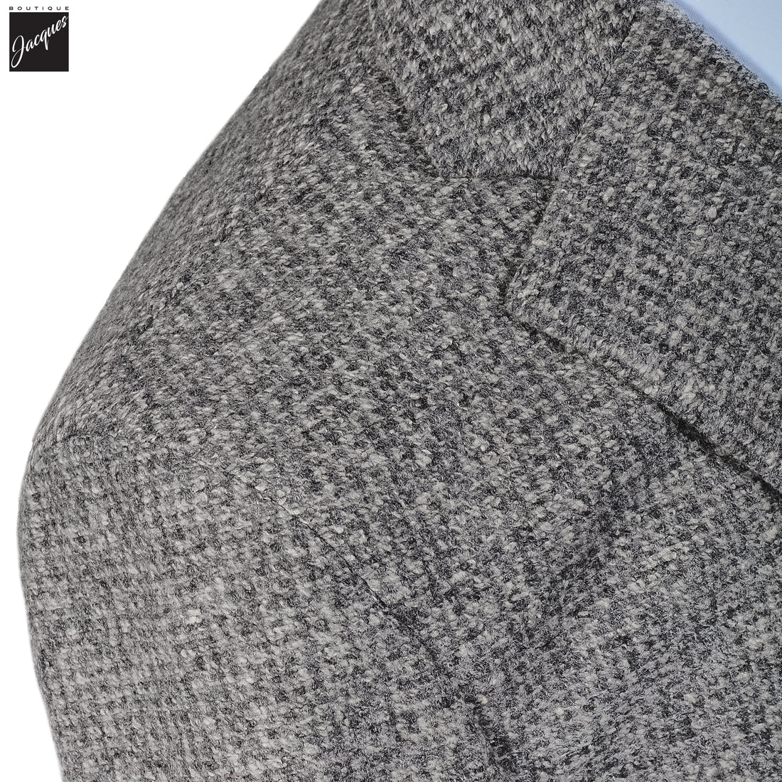 Gray Mélange Wool Jersey Unconstructed Contemporary Sport Jacket - L.B.M. 1911
