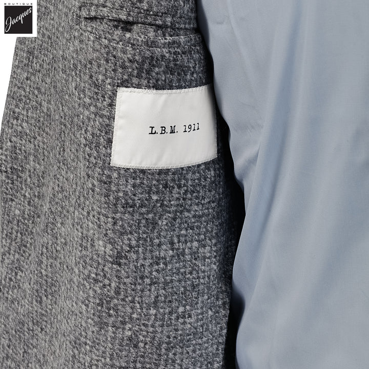 Gray Mélange Wool Jersey Unconstructed Contemporary Sport Jacket - L.B.M. 1911 - Boutique Jacques International