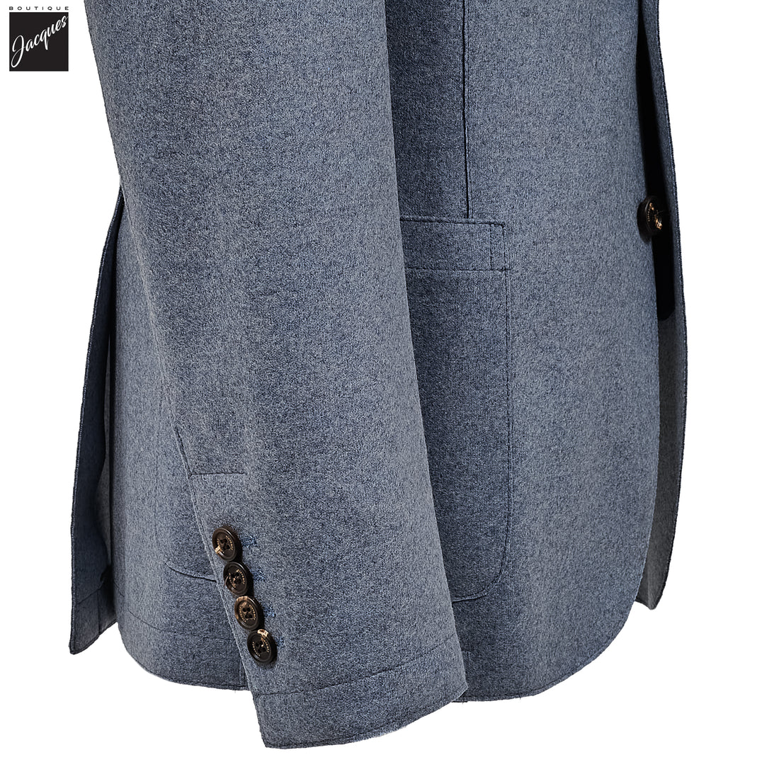 Light Blue Mélange Wool-Blend Contemporary Fit Sport Jacket - ELEVENTY