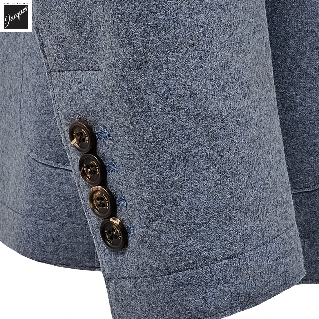 Light Blue Mélange Wool-Blend Contemporary Fit Sport Jacket - ELEVENTY