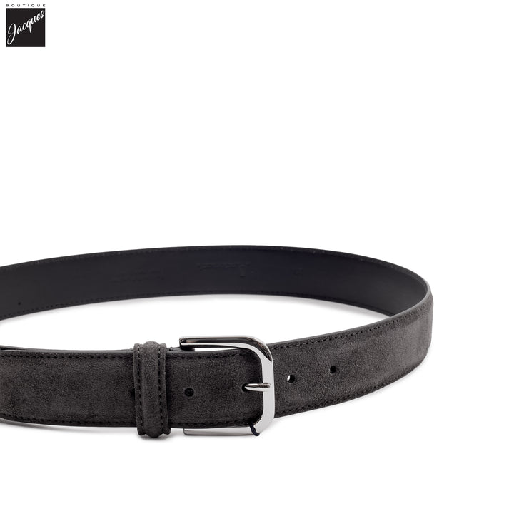 Dark Gray Suede Belt - Anderson's