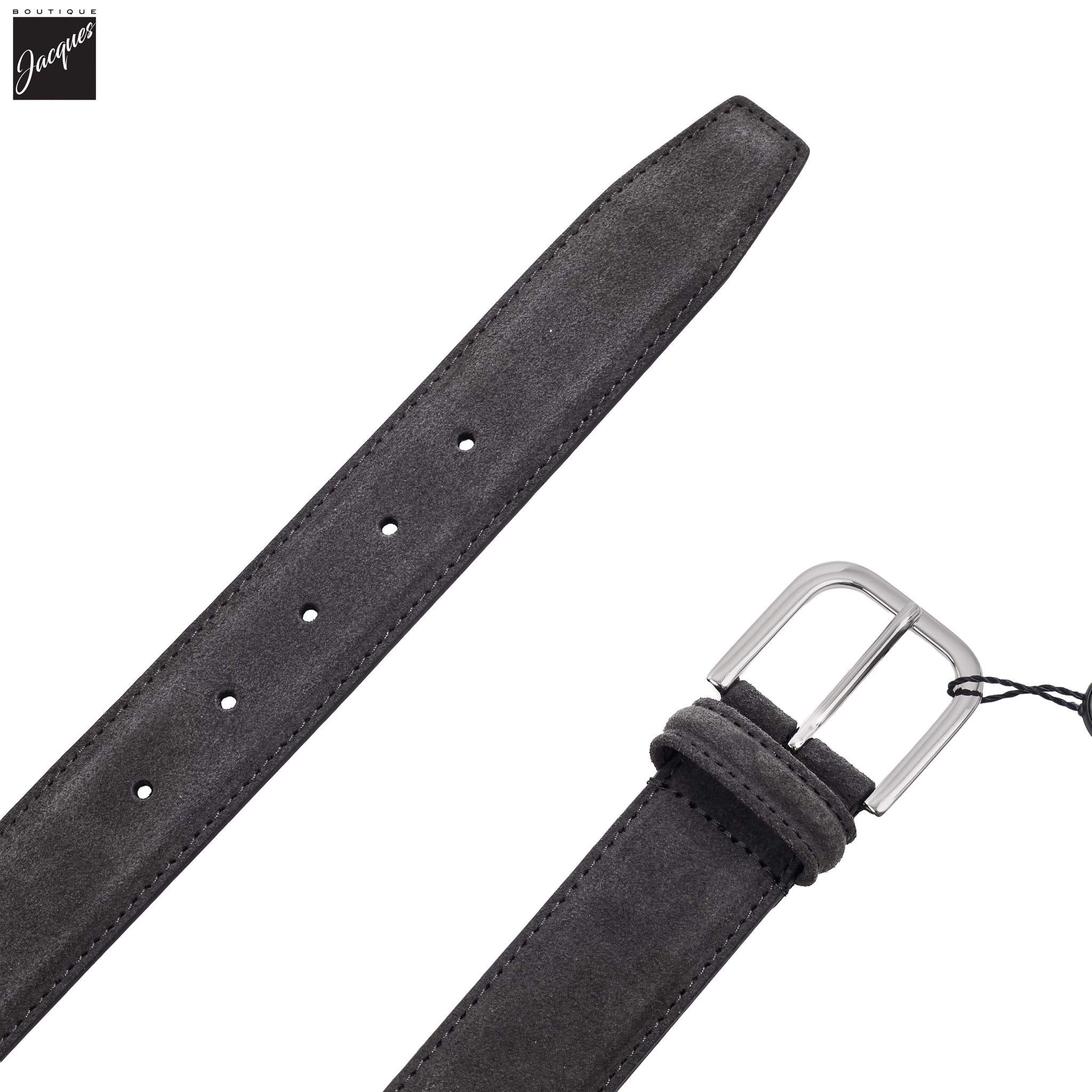 Dark Gray Suede Belt - Anderson's