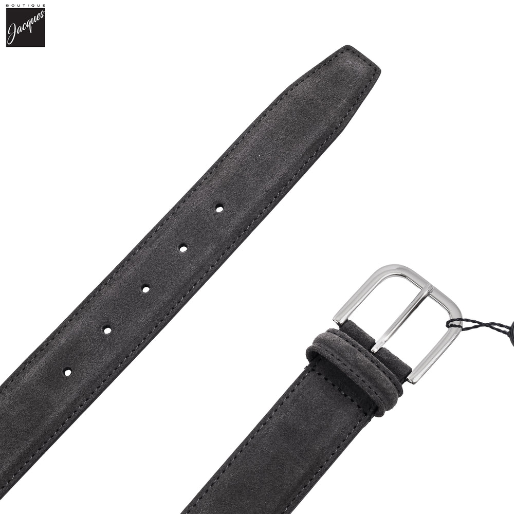 Dark Gray Suede Belt - Anderson's