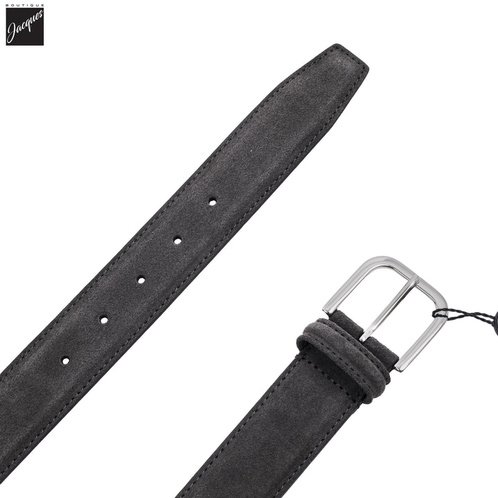 Dark Gray Suede Belt - Anderson's