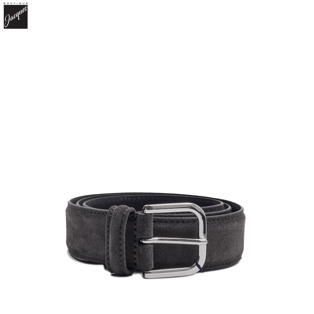 Dark Gray Suede Belt - Anderson's