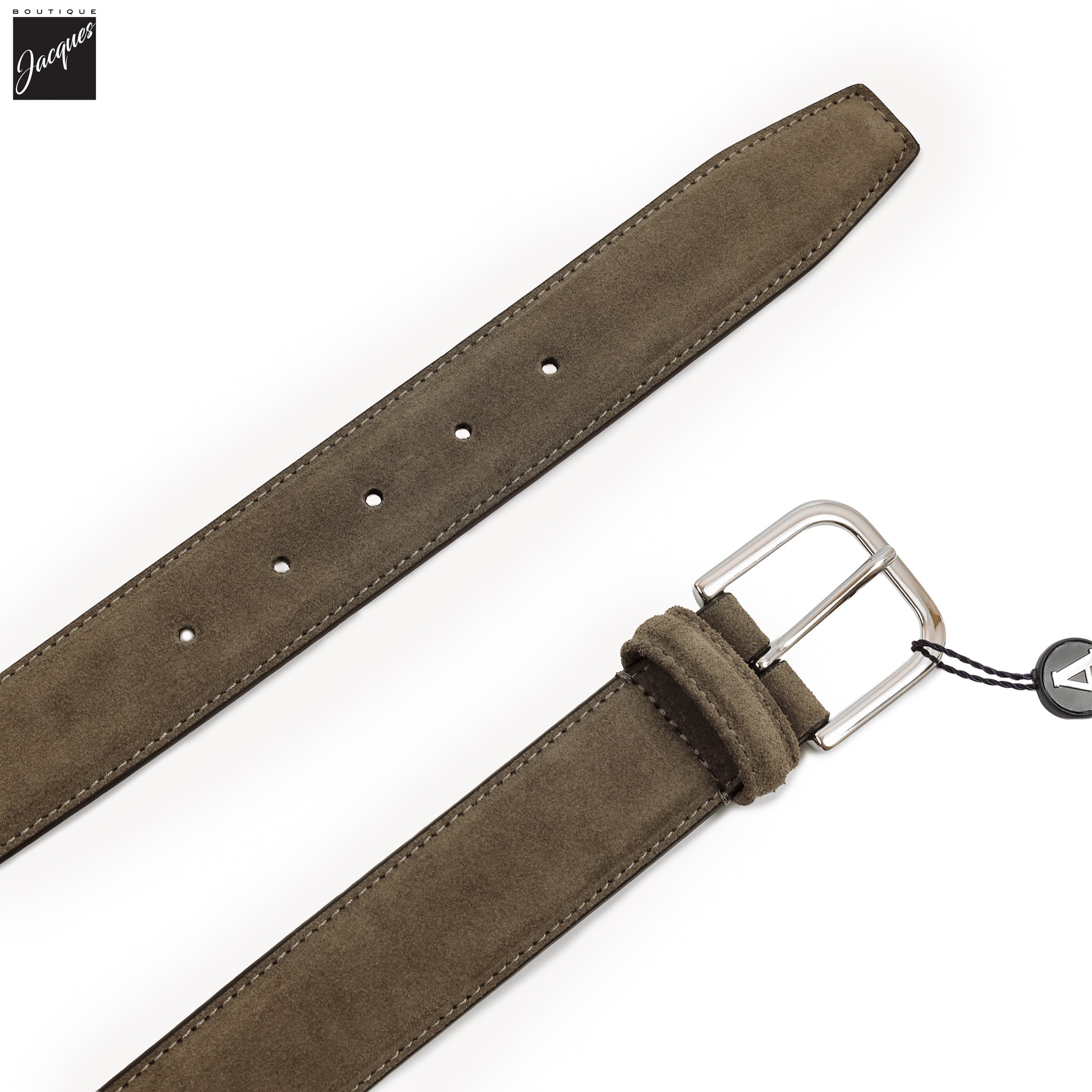 Taupe Suede Belt - Anderson's