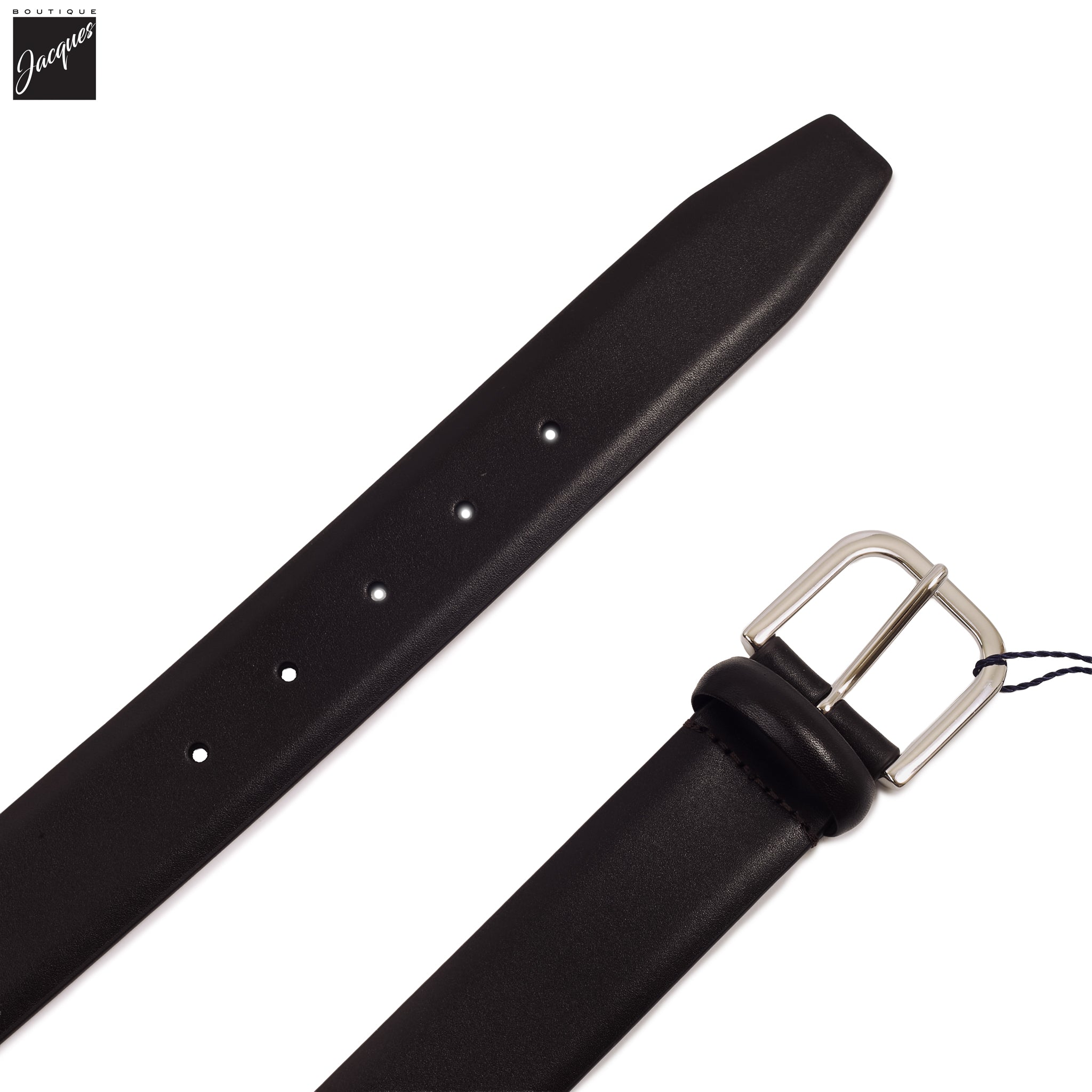Dark Brown Nappa Calf Leather Belt - Anderson's