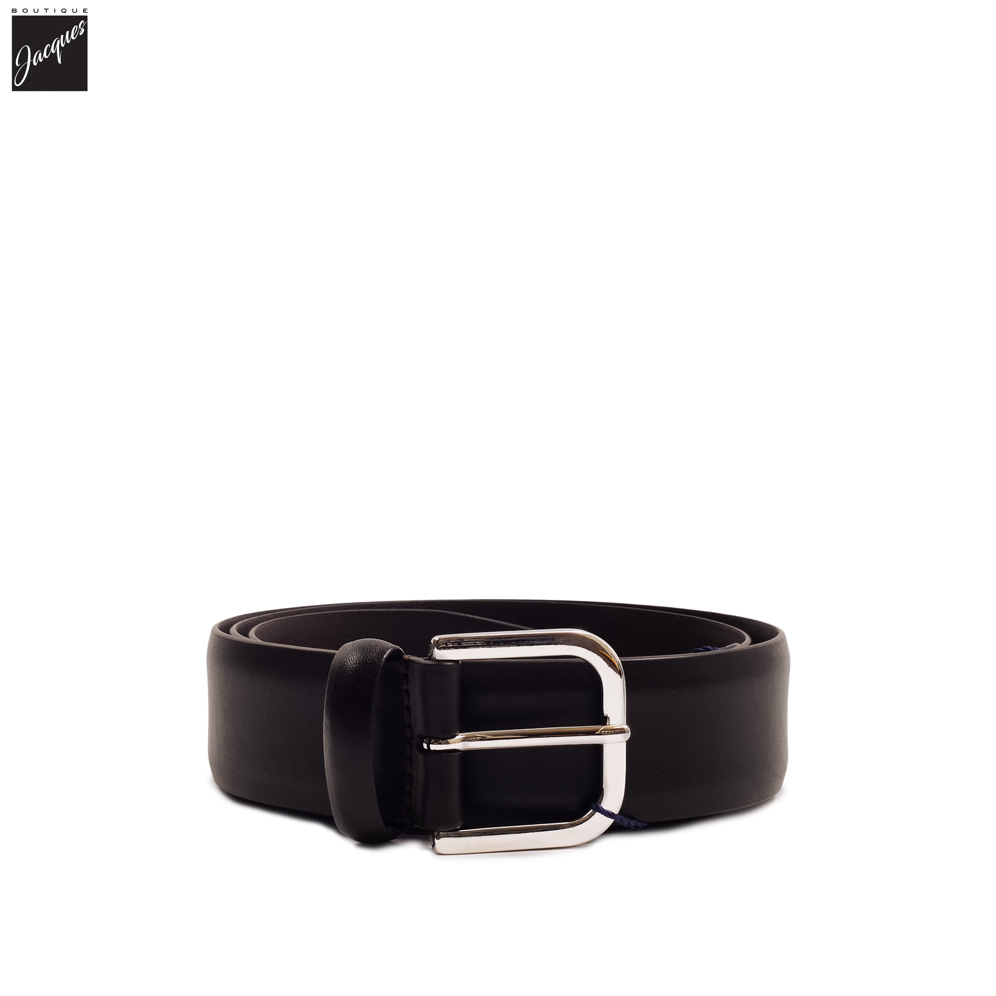 Dark Brown Nappa Calf Leather Belt - Anderson's