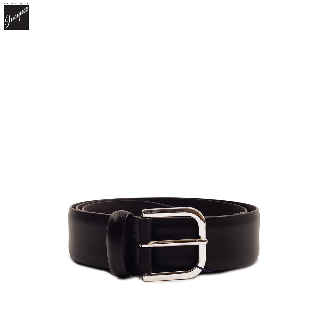 Dark Brown Nappa Calf Leather Belt - Anderson's