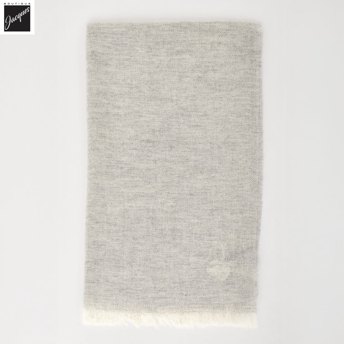 Oatmeal Mélange Cashmere-Wool Scarf - Paolo Albizzati