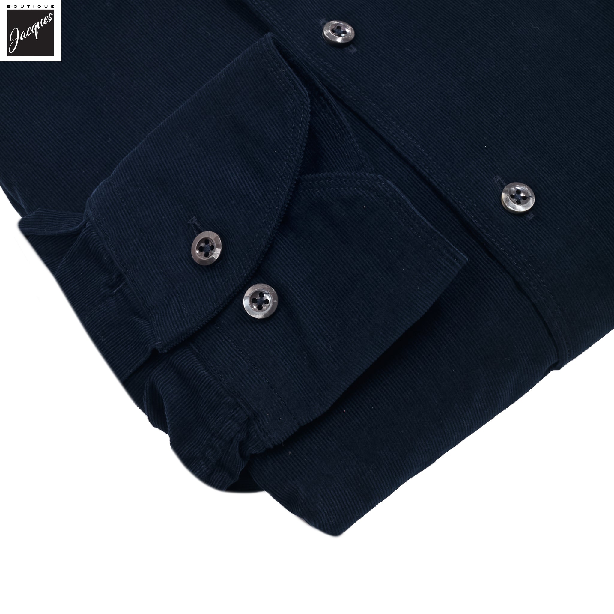 Navy Corduroy Regular Fit Casual Shirt - Stenströms