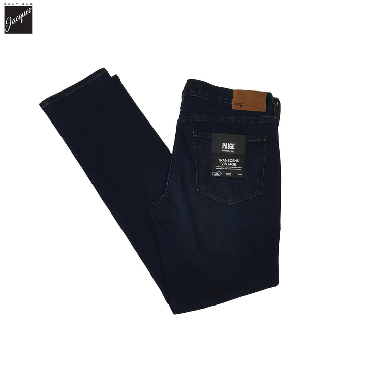 Lennox - Thayer - Dark Blue Wash Slim Fit Vintage Transcend  Jeans - PAIGE