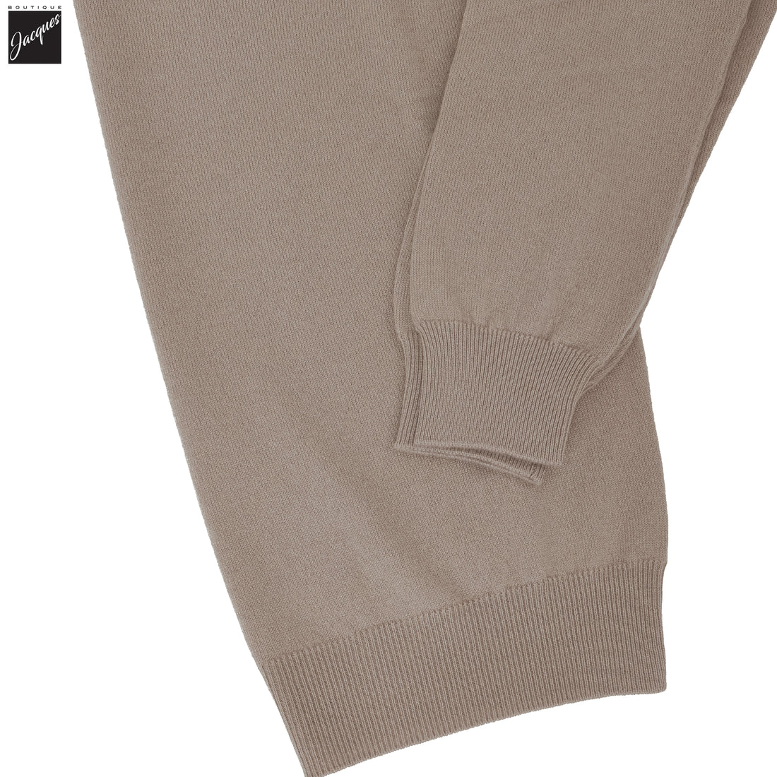 Hazelnut Cariaggi Cashmere Crewneck Sweater - FILIPPO DE LAURENTIIS