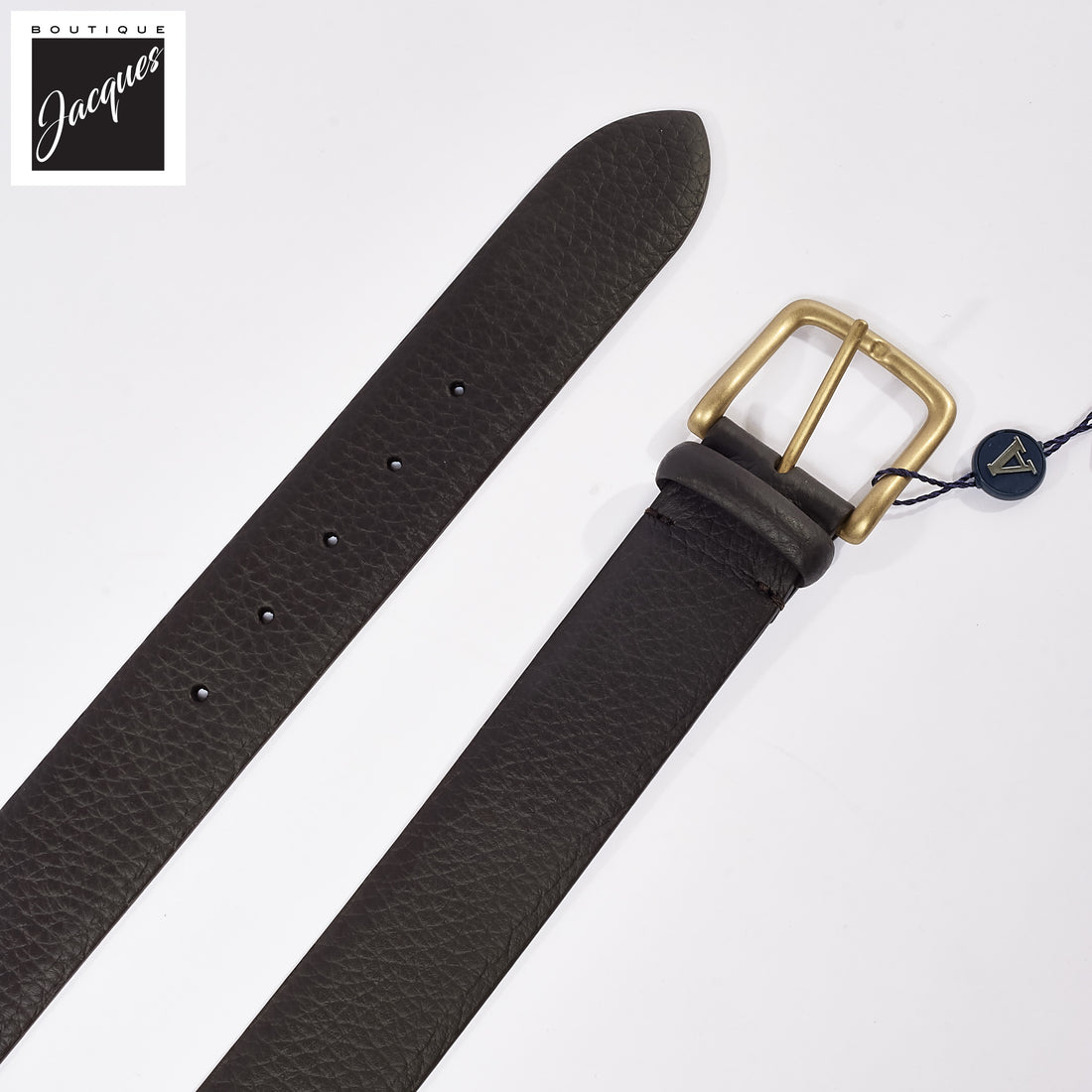 Dark Brown Full-Grain Calf Leather Casual Belt - Anderson's
