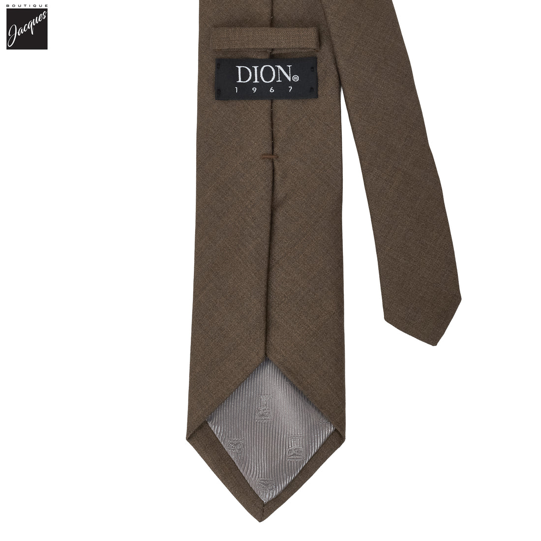 Brown Reda Wool Tie - DION
