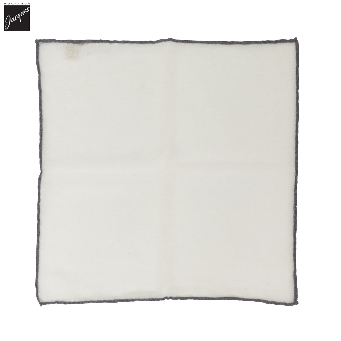Off-White w/ Trim Wool Hankie - Paolo Albizzati