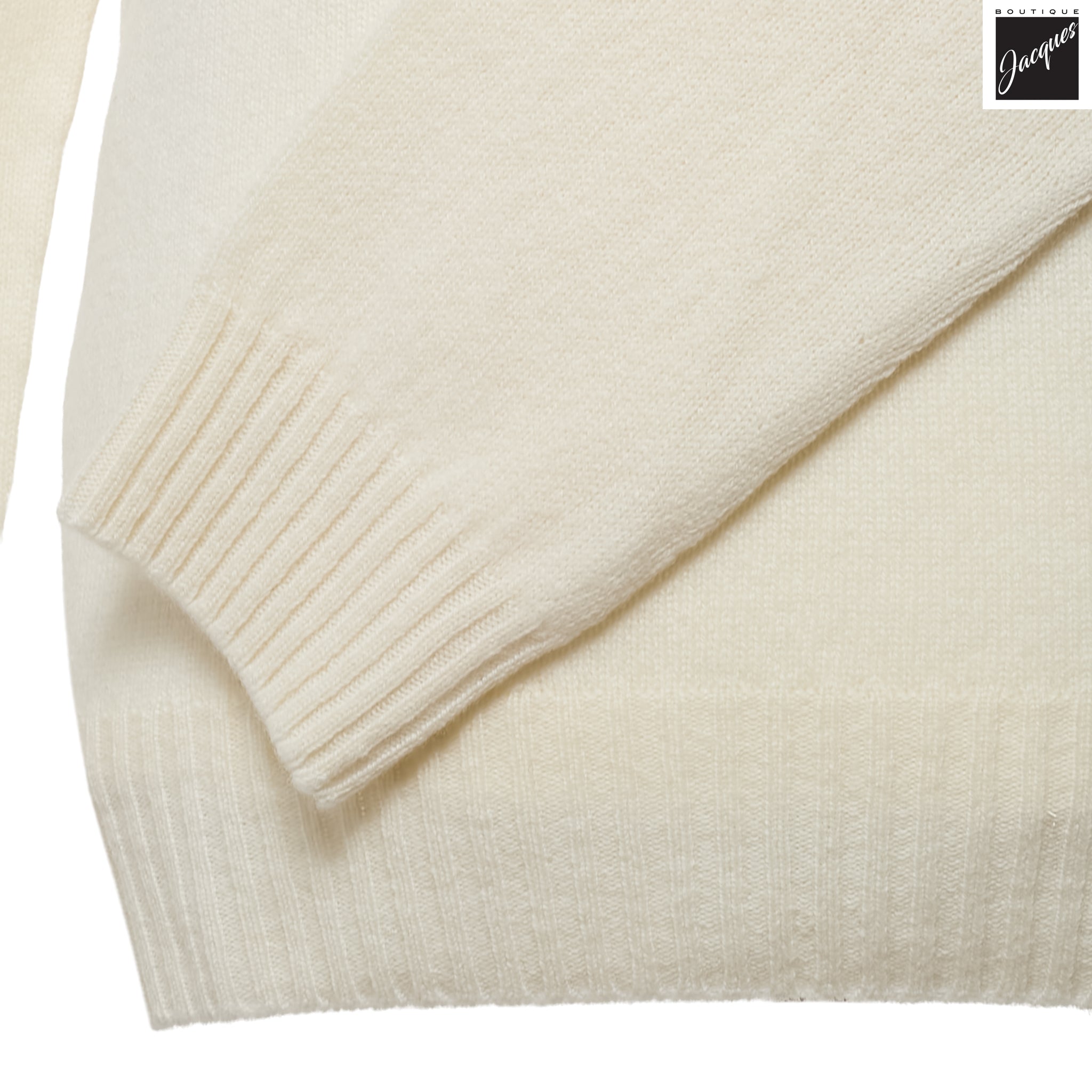 Milk Extra-Fine Air Wool Crewneck Sweater - Fradi