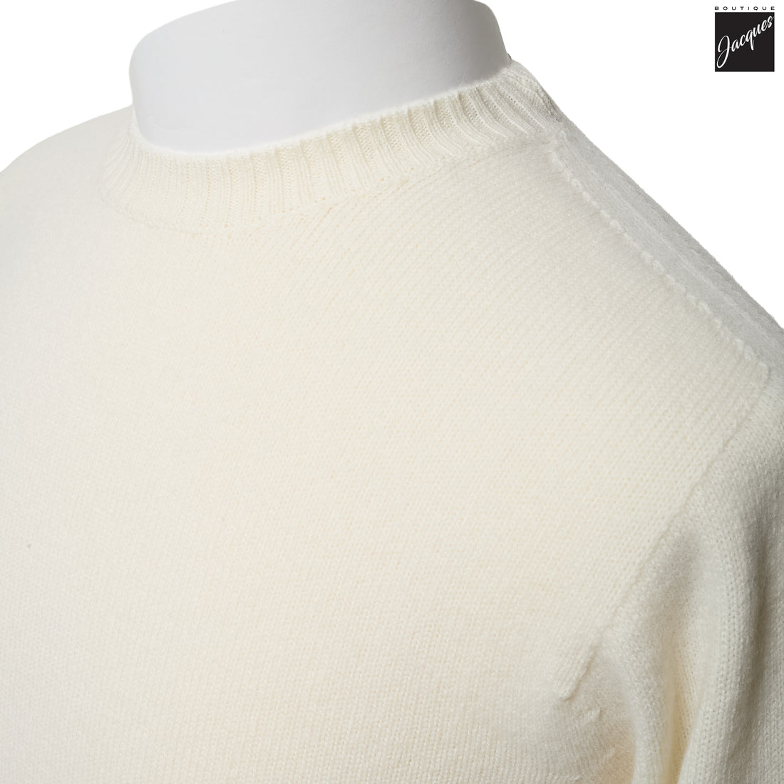 Milk Extra-Fine Air Wool Crewneck Sweater - Fradi