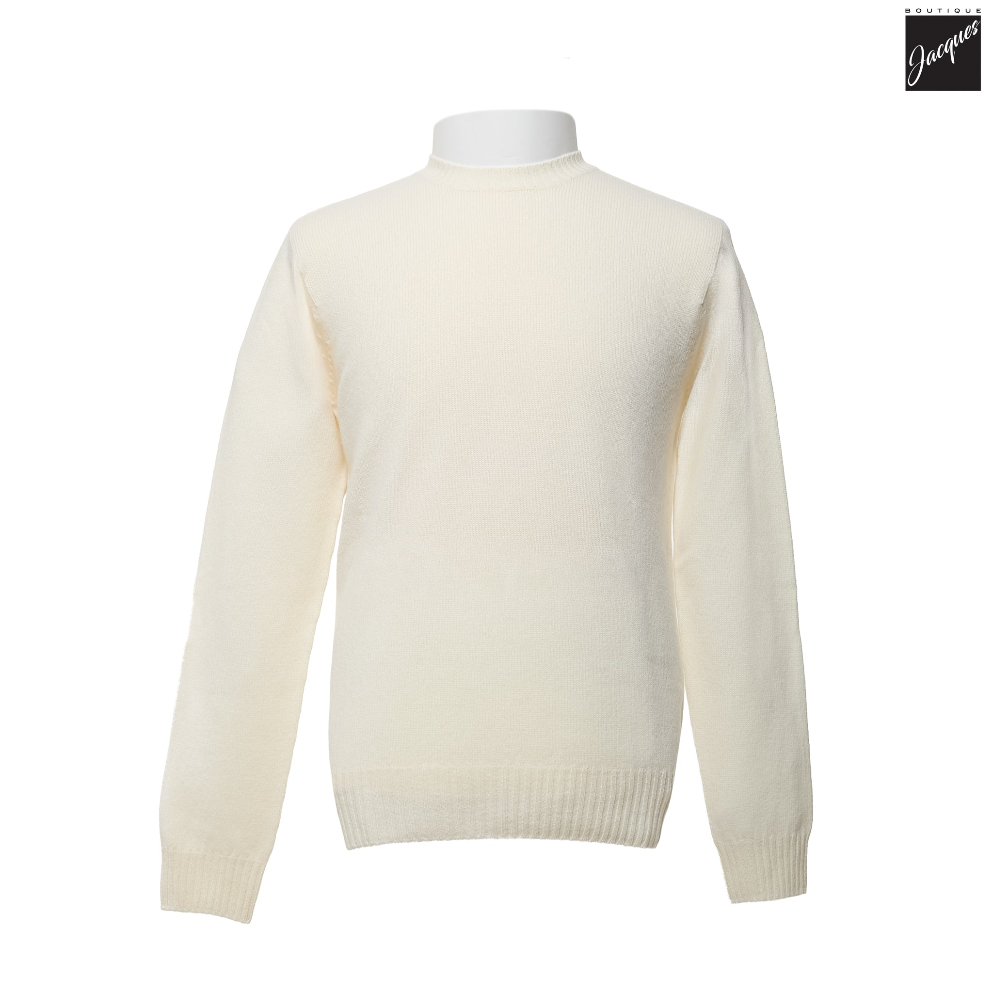 Milk Extra-Fine Air Wool Crewneck Sweater - Fradi