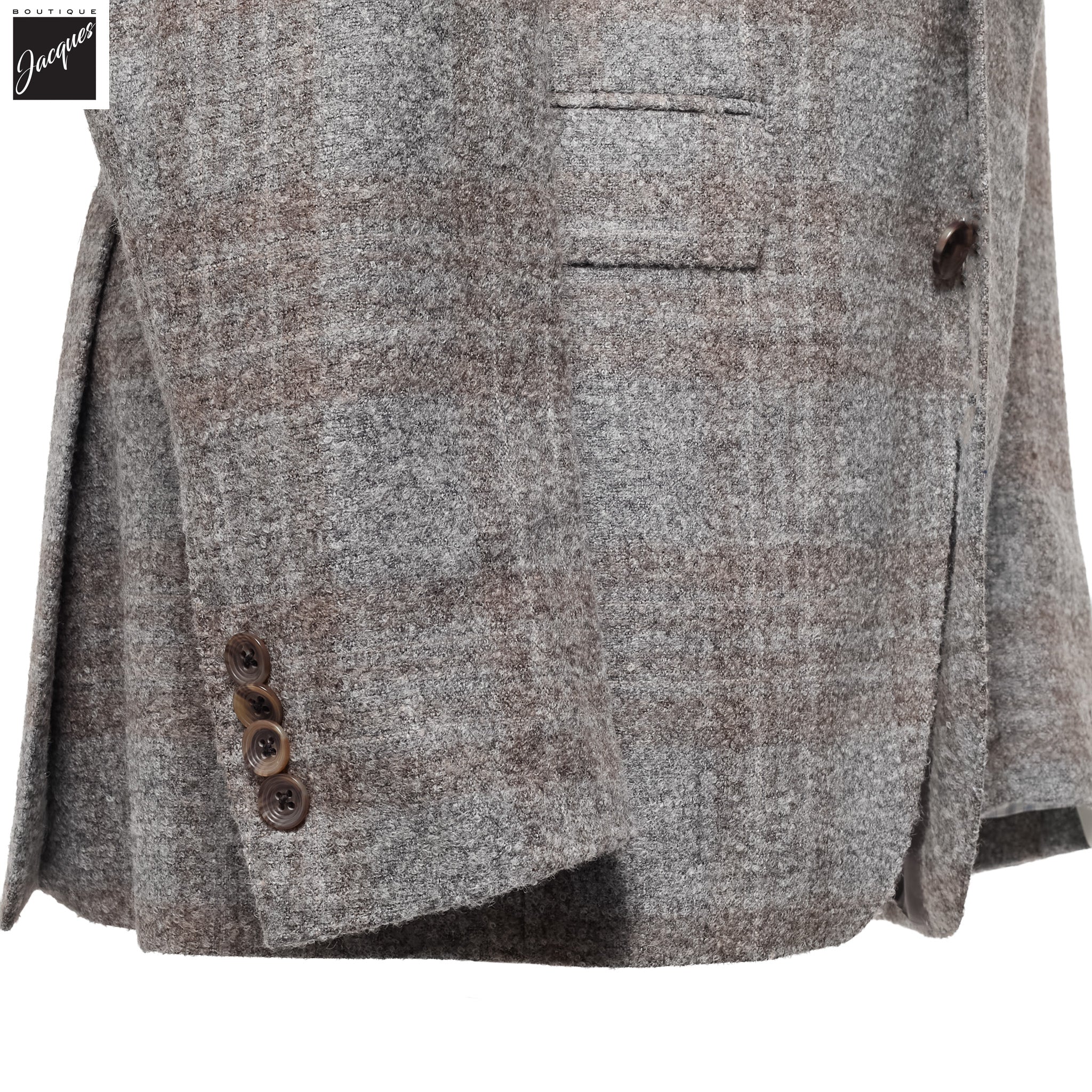 Gray Check McAllen Contemporary Fit Alpaca-Wool Sport Jacket - Jack Victor 1913