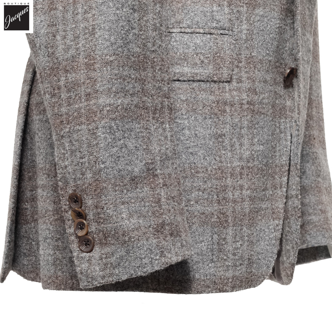 Gray Check McAllen Contemporary Fit Alpaca-Wool Sport Jacket - Jack Victor 1913 - Boutique Jacques International