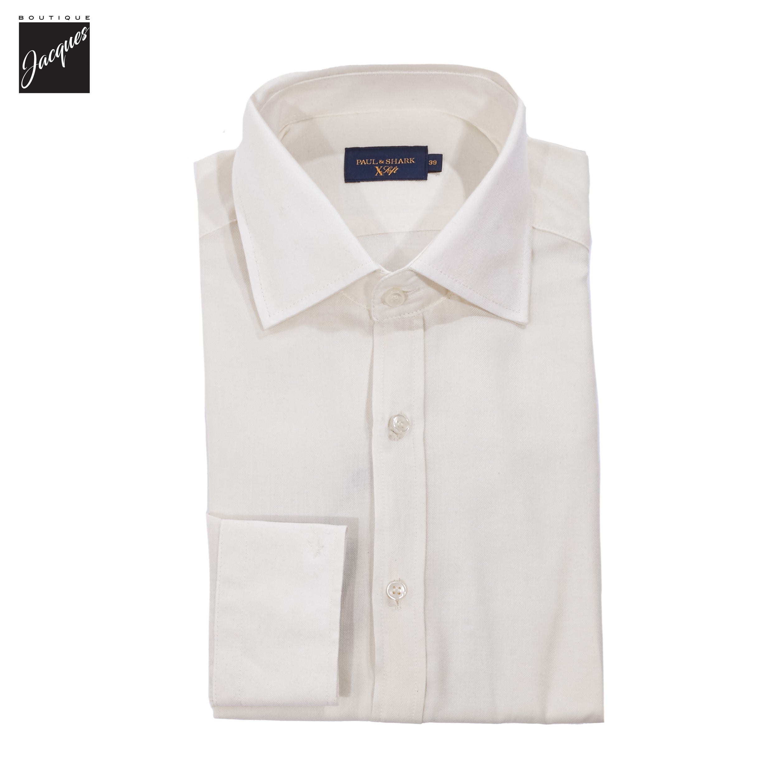 Off-White XSoft Cotton Lyocell Semi Solid Casual Shirt - Paul & Shark