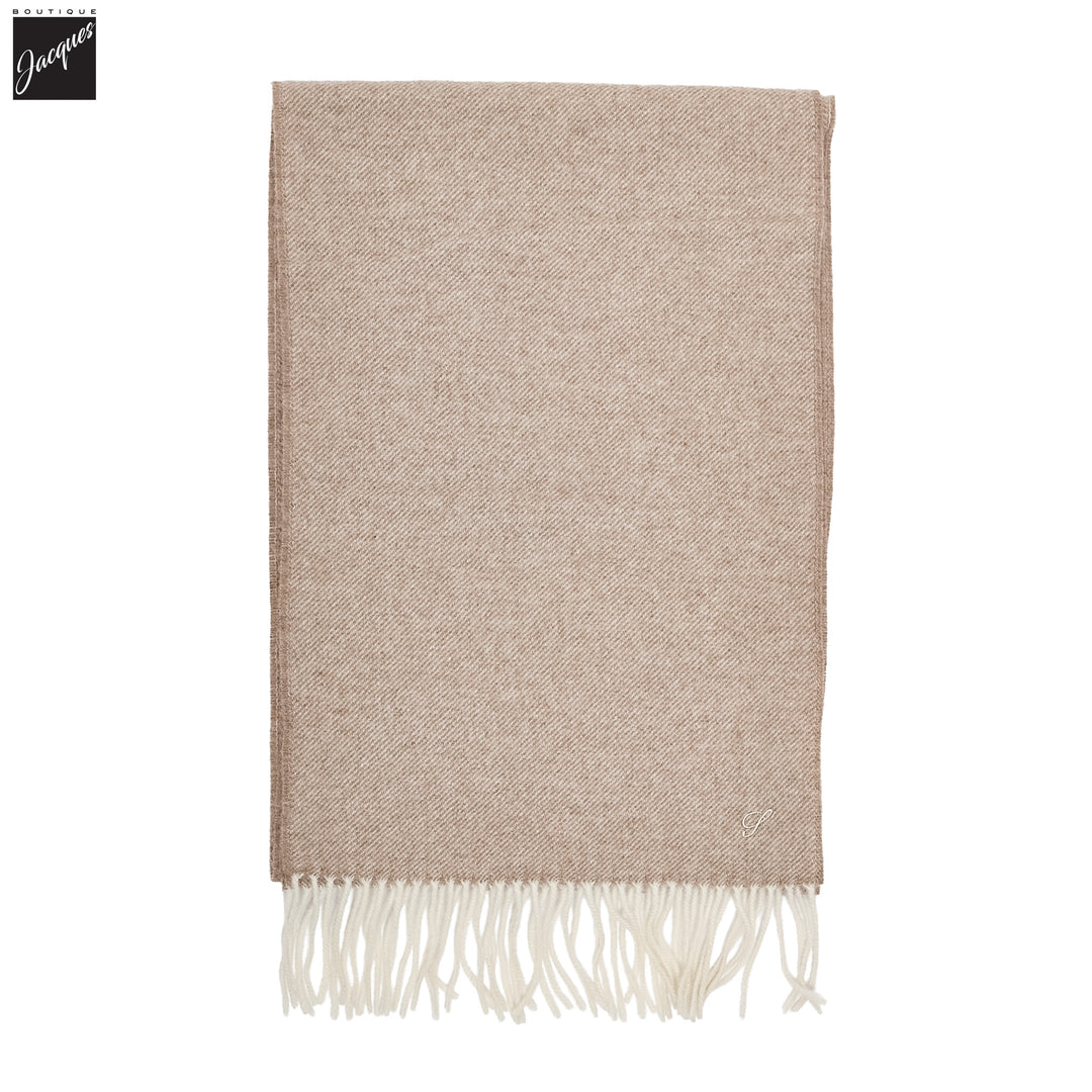 Sand Solid Wool Scarf - Stenströms