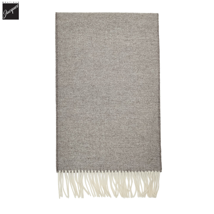 Taupe Gray Solid Wool Scarf - Stenströms