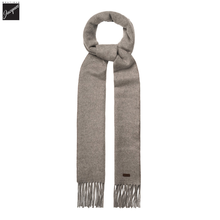 Oatmeal & Gray Ultra-Soft Reversible Cashmere Scarf - ETON