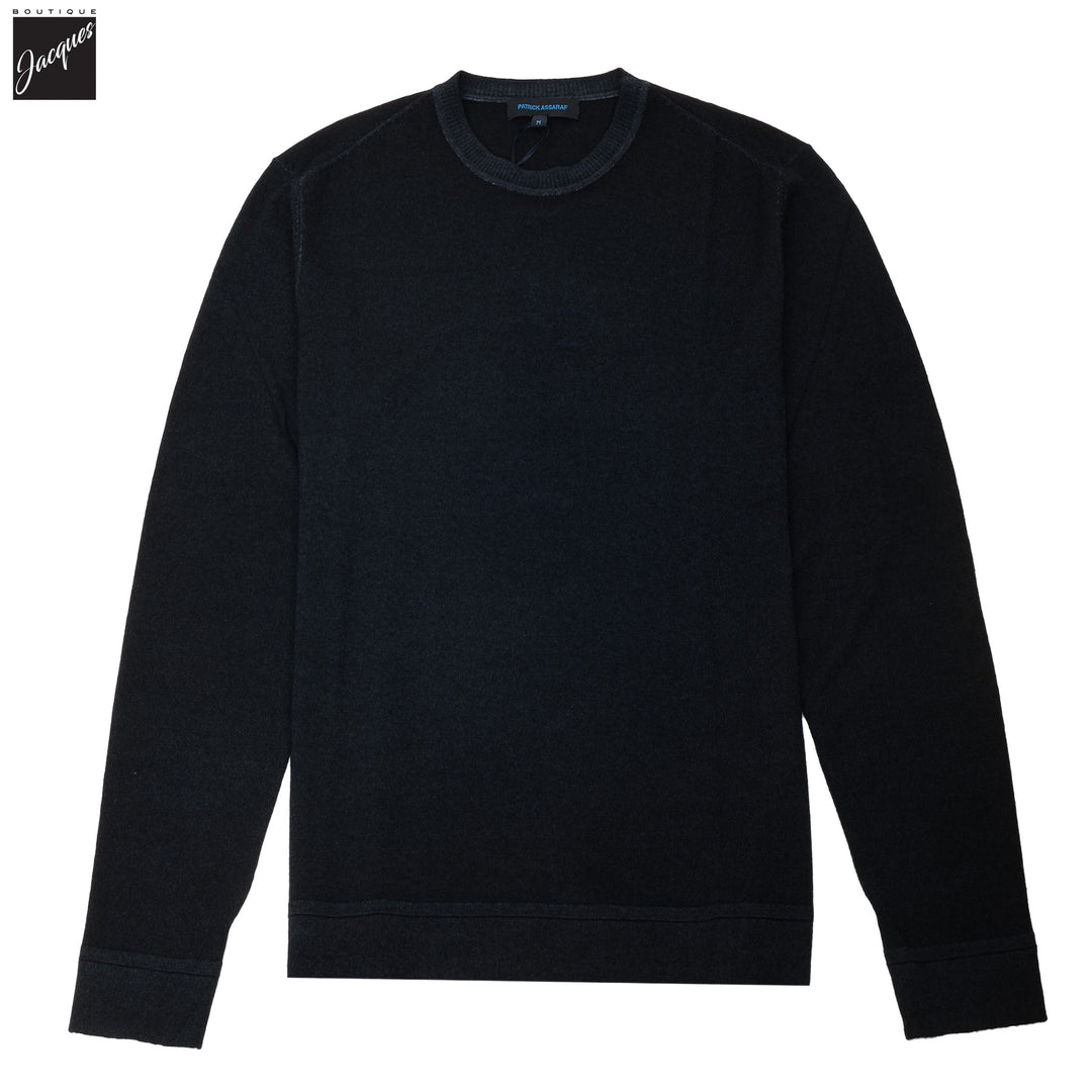 Mammoth Blue Vintage Wash Extra-Fine Merino Sweater - Patrick Assaraf