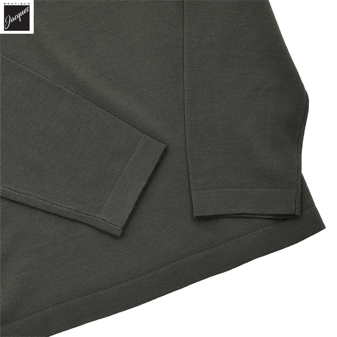 Rosemary Green Extra-Fine Merino Crew Neck Sweater - Patrick Assaraf