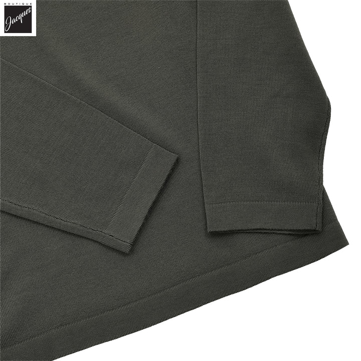 Rosemary Green Extra-Fine Merino Crew Neck Sweater - Patrick Assaraf