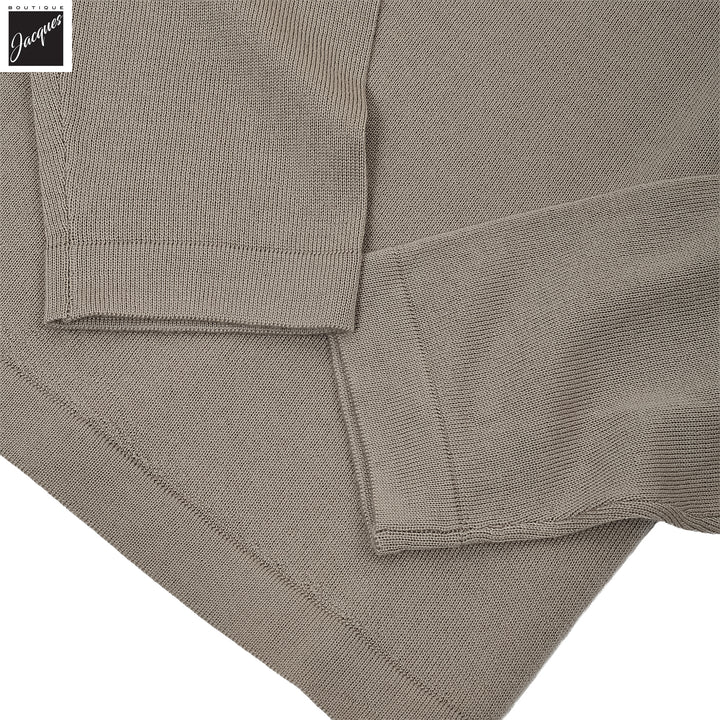 Putty Extra-Fine Merino Crew Neck Sweater - Patrick Assaraf