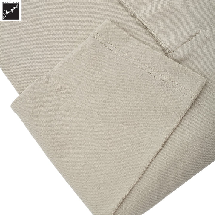 Frappé Beige Long Sleeve Pima Polo - Patrick Assaraf