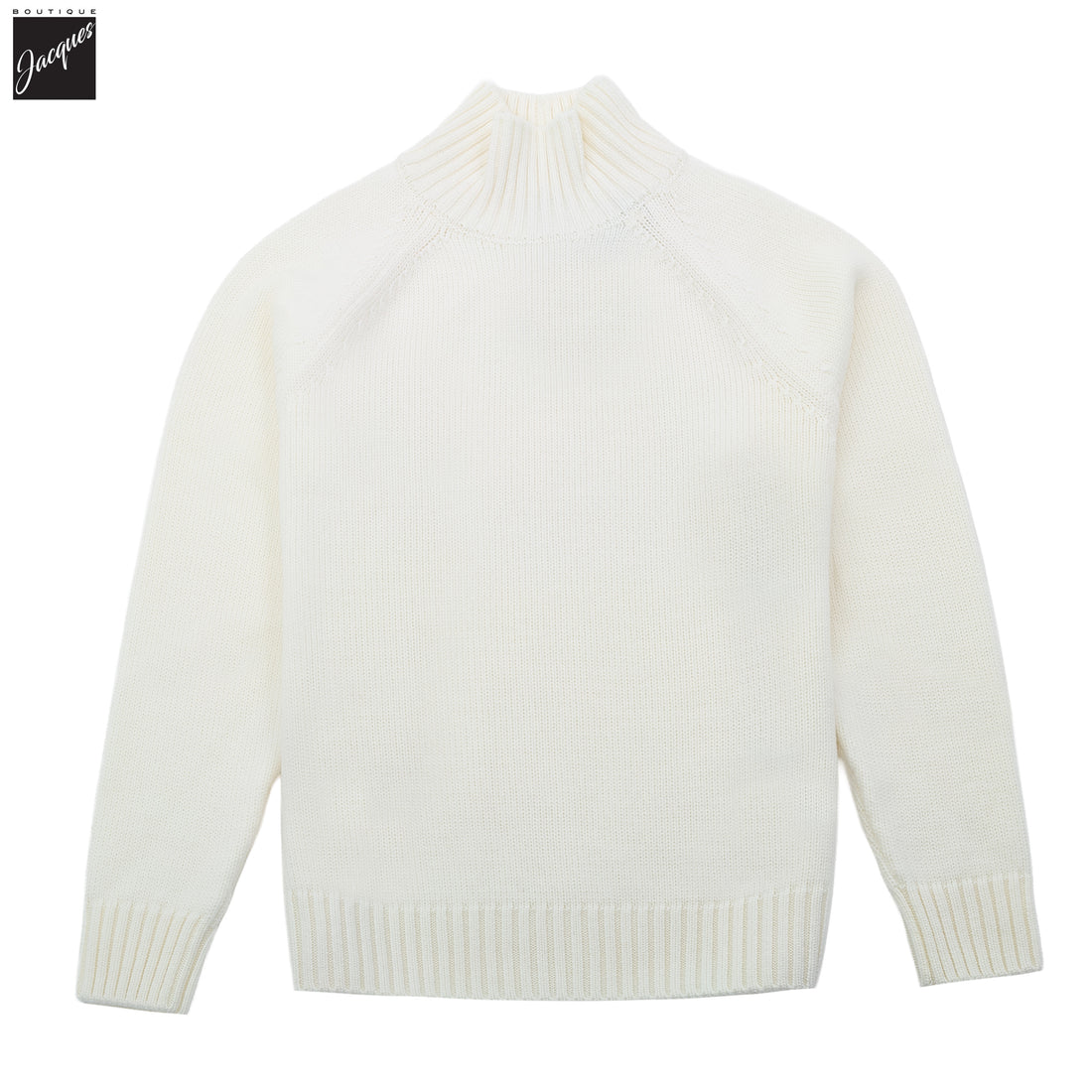 Ivory Wool Turtleneck Sweater - ELEVENTY