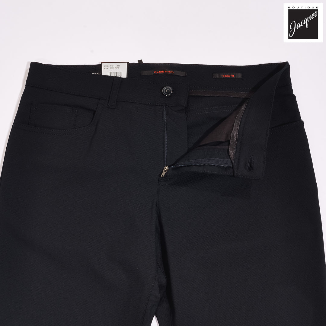 Blue Structure Ceramica Pipe Five Pocket Pants - ALBERTO