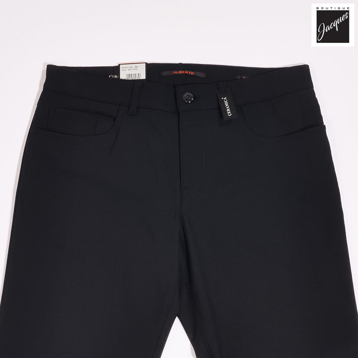 Blue Structure Ceramica Pipe Five Pocket Pants - ALBERTO