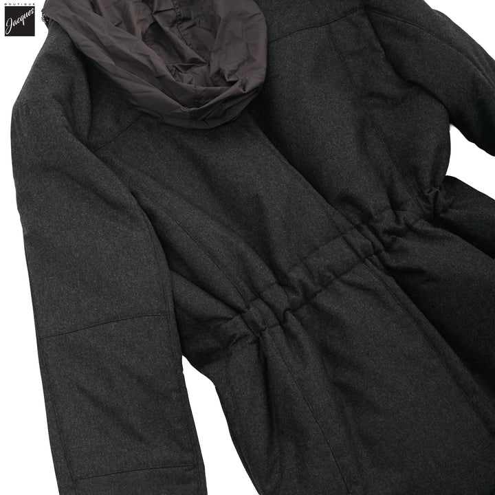 Gray Technical Cashmere Car Coat - Corneliani