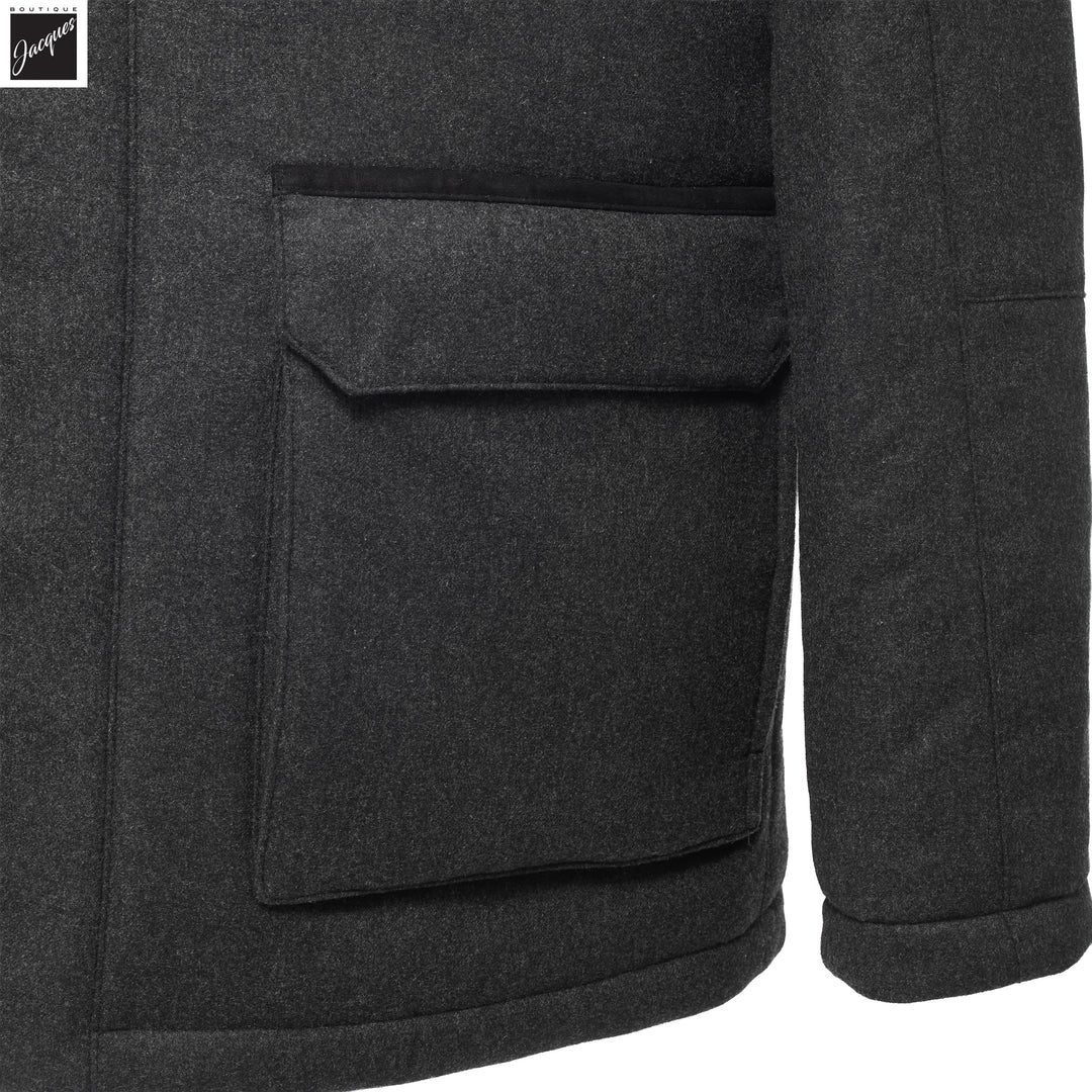 Gray Technical Cashmere Car Coat - Corneliani
