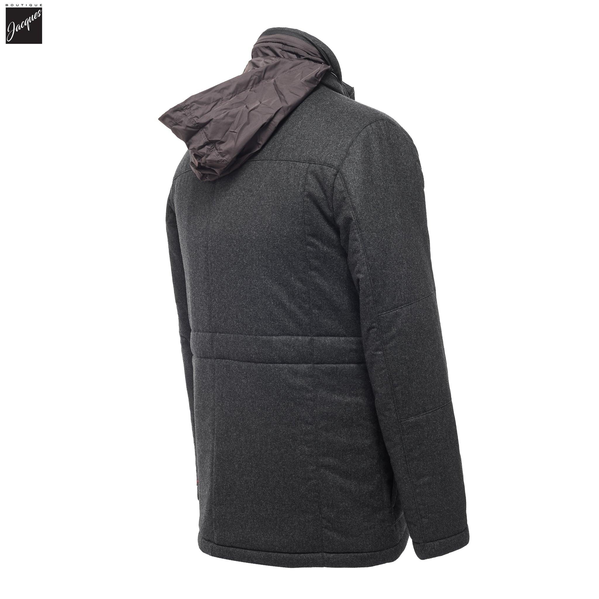 Gray Technical Cashmere Car Coat - Corneliani