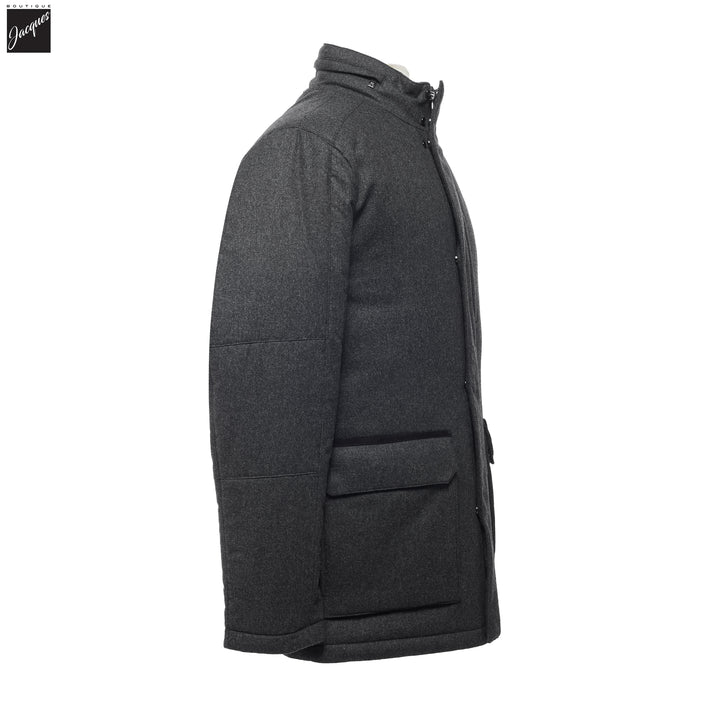 Gray Technical Cashmere Car Coat - Corneliani