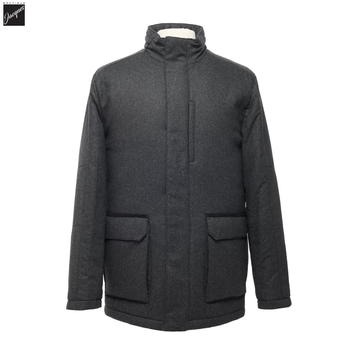 Gray Technical Cashmere Car Coat - Corneliani