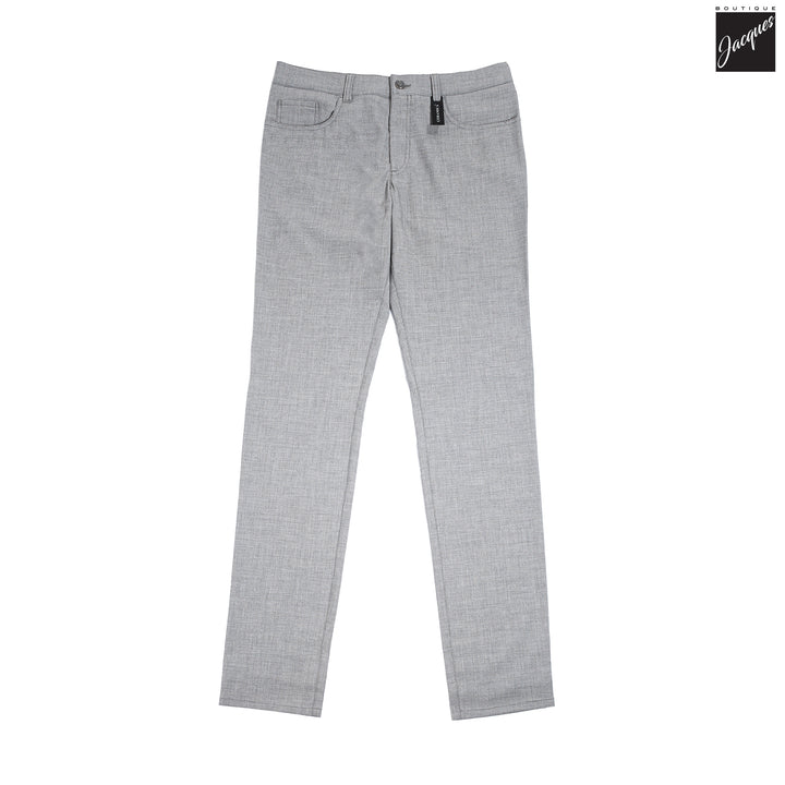 Light Gray Structure Ceramica Pipe Five Pocket Pants - ALBERTO